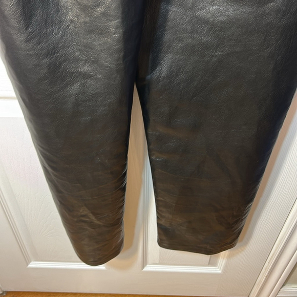 Wilfred Aritzia Melina black vegan leather pants size 16 - Picture 9 of 13